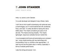 Tablet Screenshot of johnotander.com